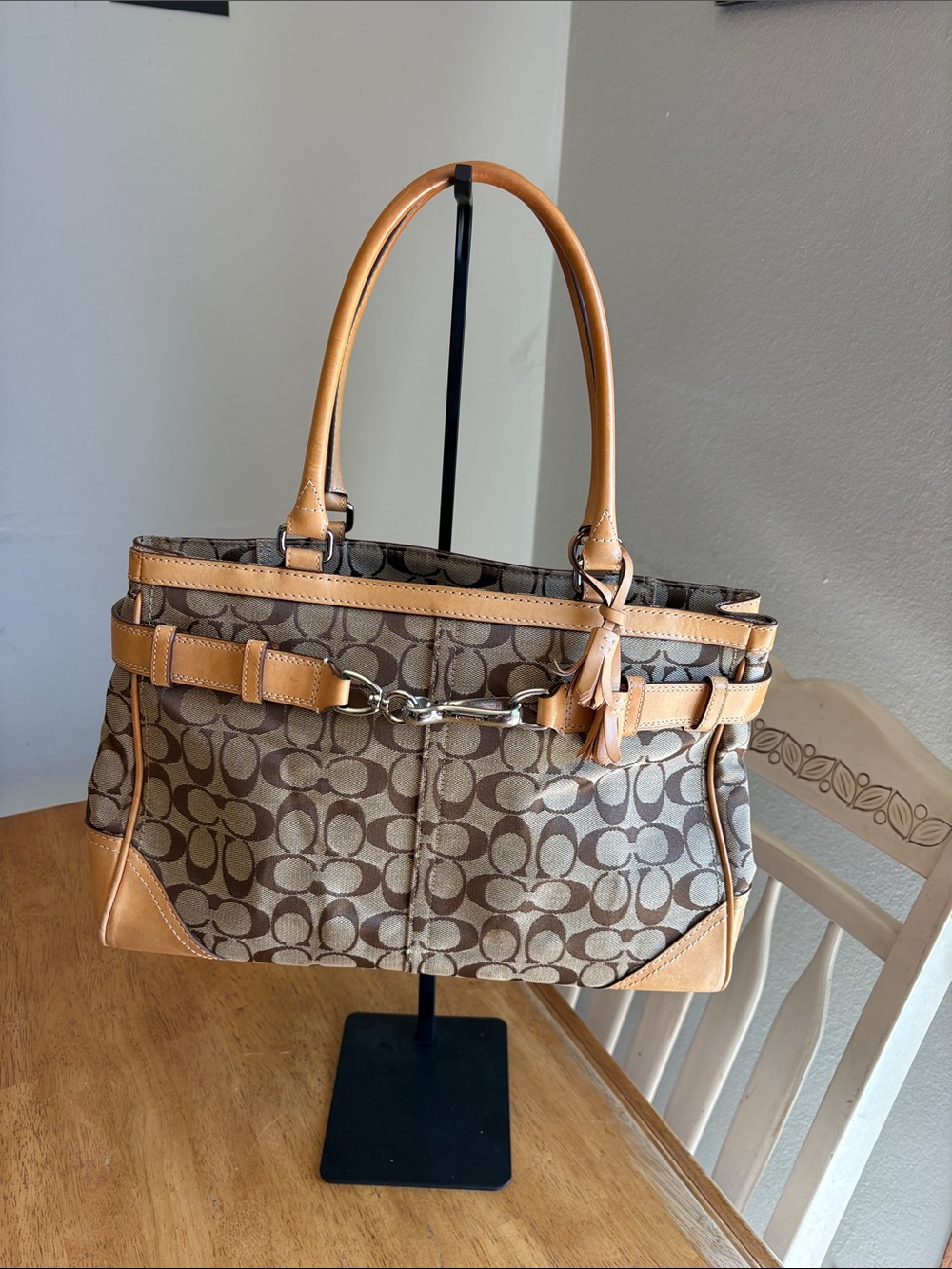 Vintage Coach 2005 Hampton Brown Signature Canvas